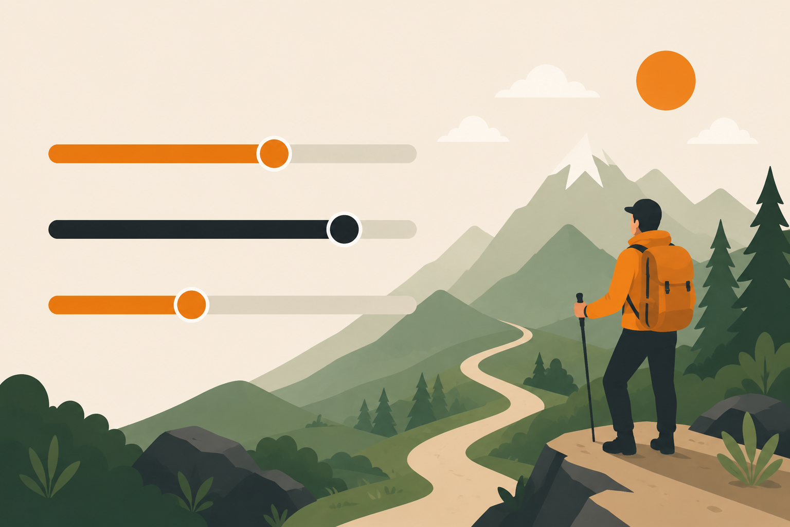 Options de personnalisation de votre trek